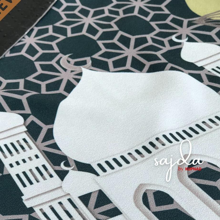 Sajadah Travel dengan Anti Slip Motif Printing Pum BERGARANSI Ready