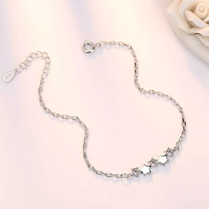 GELANG STAR 925 STERLING SILVER IMPORT KUALITAS TINGGI