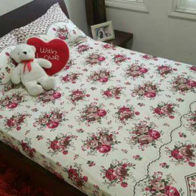 Sprei shabby pink uk nmr 1 (180x200)