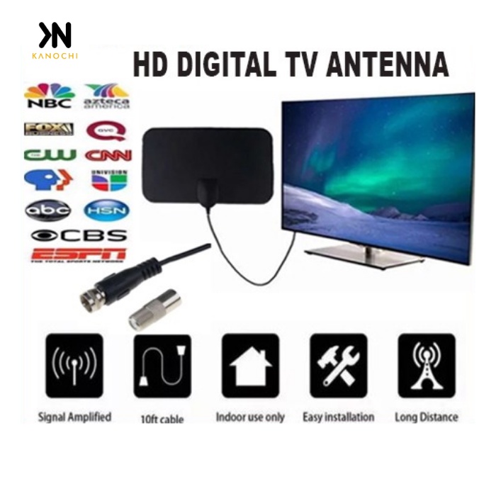 Antena TV Digital Indoor Taffware DVB-T2 4K High Gain 25DB - TFL-D139