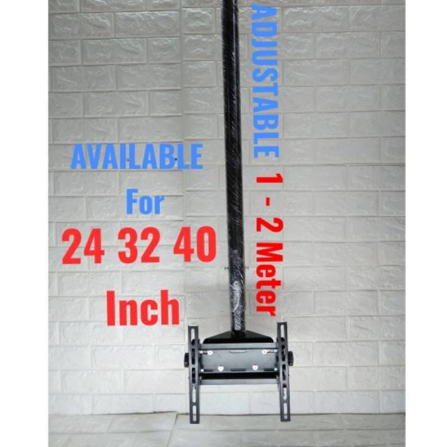 Bracket Tv Gantung 40 32 29 24 INCH 2 Meter Adjustable