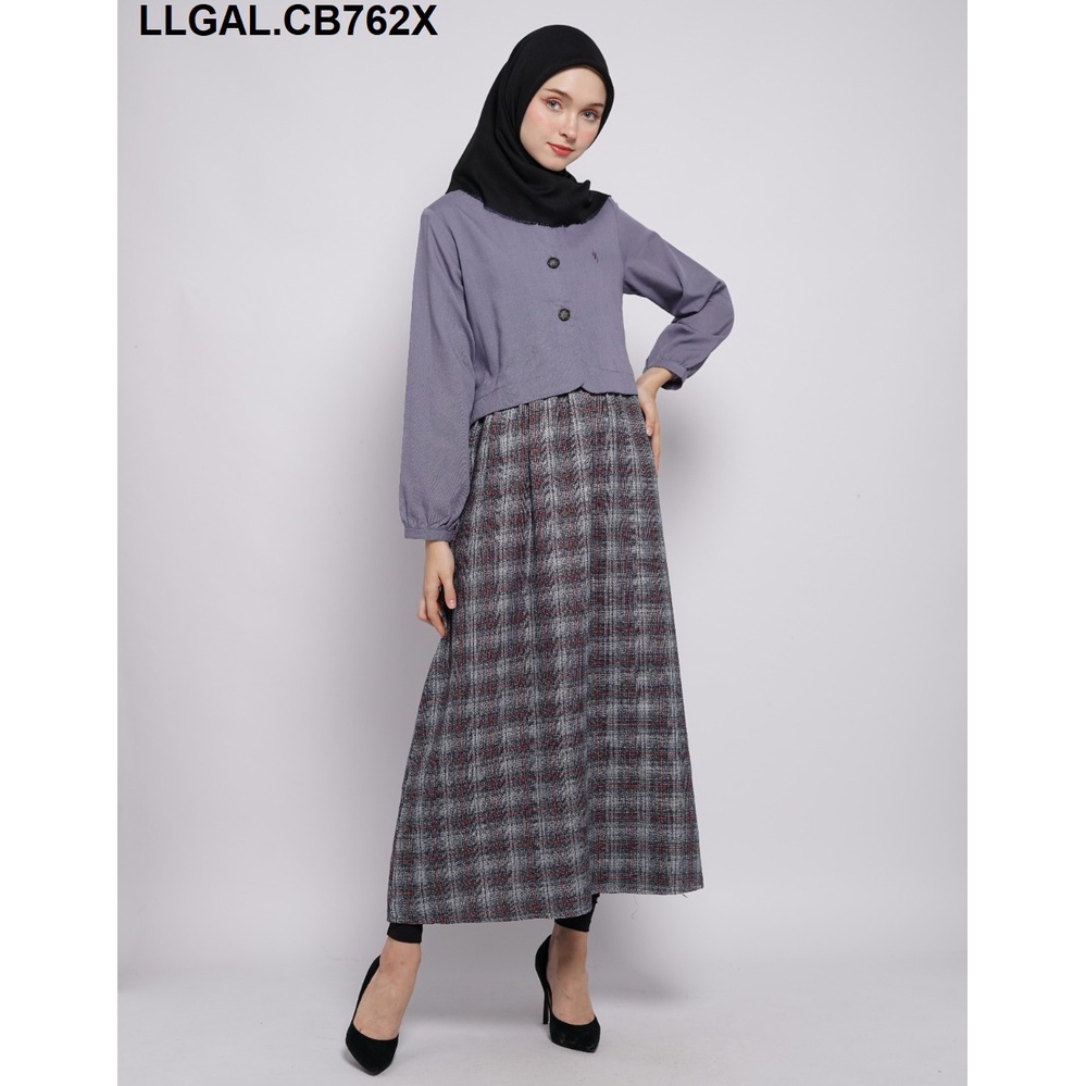 gof CRESSIDA GAMIS Fashion Muslim Dress Muslimah Gamis Wanita Polos Motif Bagus Original Kekinian-X