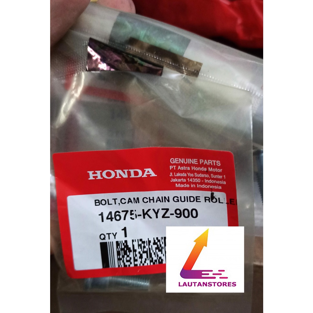 14675-KYZ-900 Bolt Cam Chain Guide Roller Baut Rol Keteng Supra X 125 Helm in new supra x 125 fi