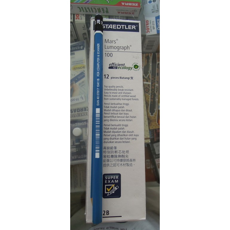 

Pensil Lumograph 2B Staedtler