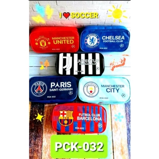 

Tempat Pensil Resleting Motif Klub Bola