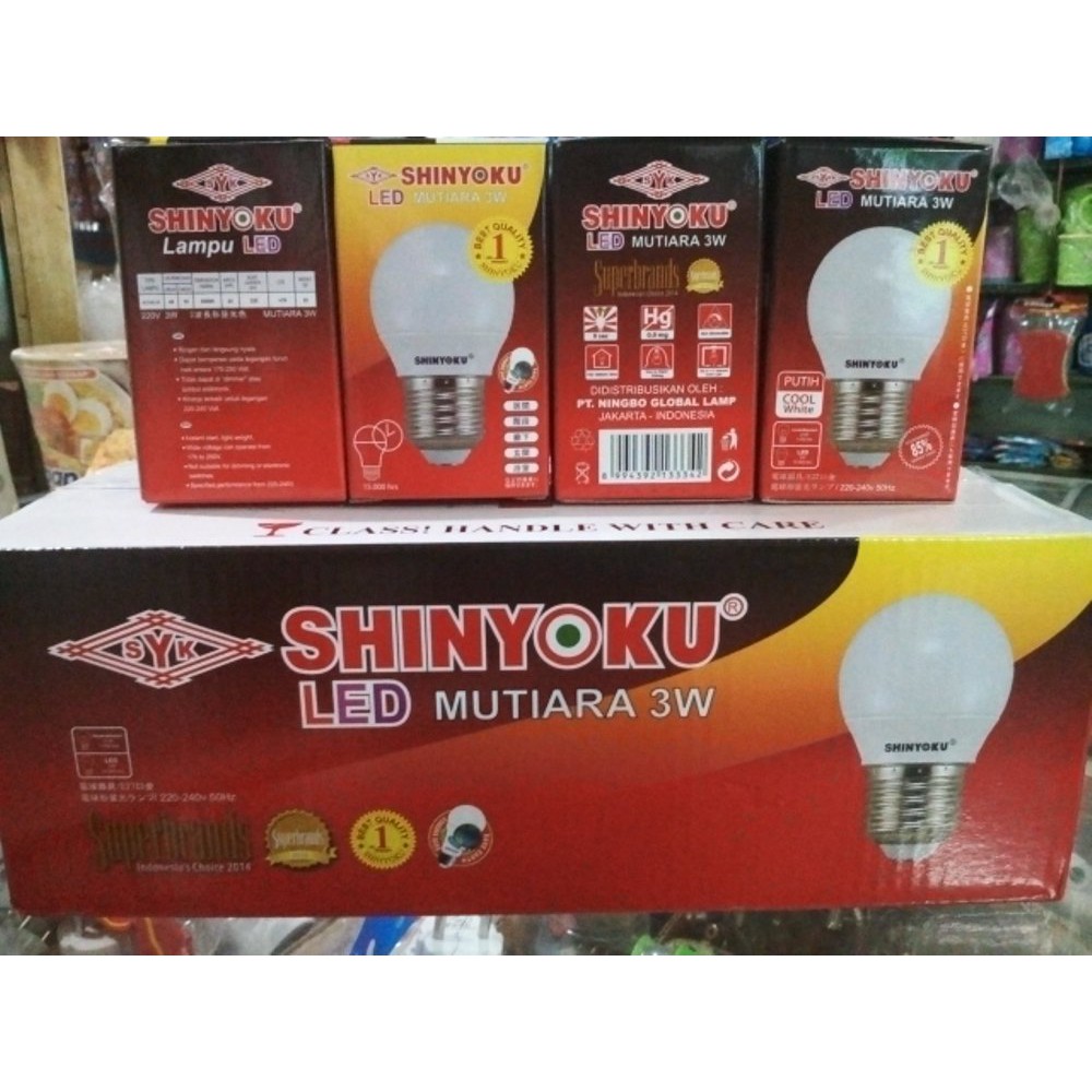Dijual Lampu LED Shinyoku Mutiara 3 Watt Diskon