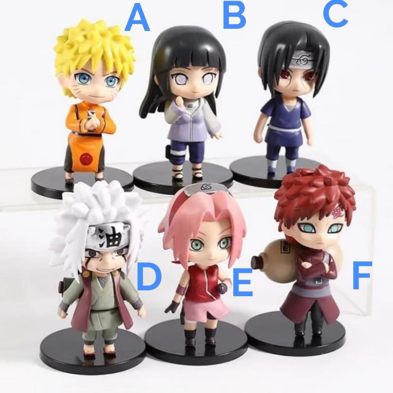 Action Figure Mini Nendoroid Naruto Sakura Hinata Gaara Itachi Jiraiya