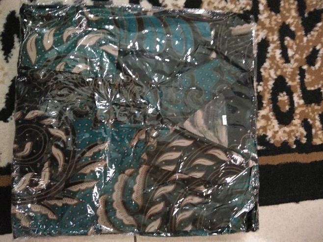 Batik Kalongan Hrb026 Kenongo Kemeja Hem Pendek Padi Pekalongan 58