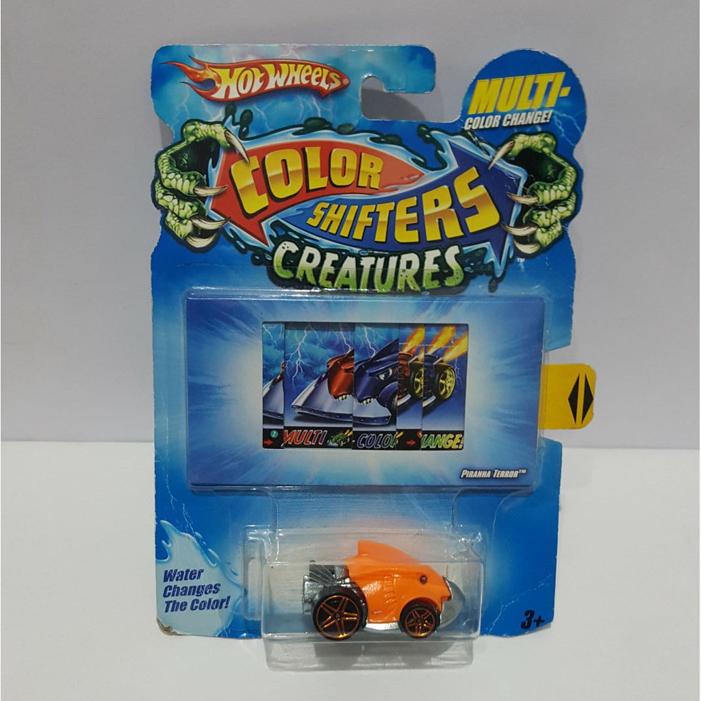 hot wheels car that changes color in water