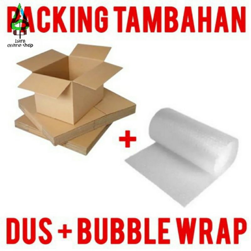 

Tambahan Packing Pengaman Kardus Bekas dan Bubble Wrap