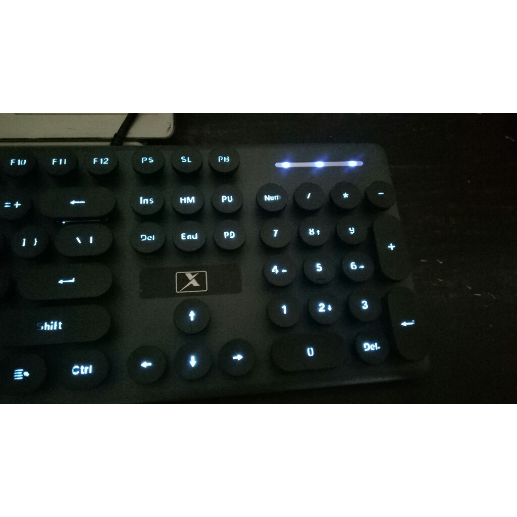 Jual Xinmeng N518 wired steampunk retro keyboard and mouse set gaming ...