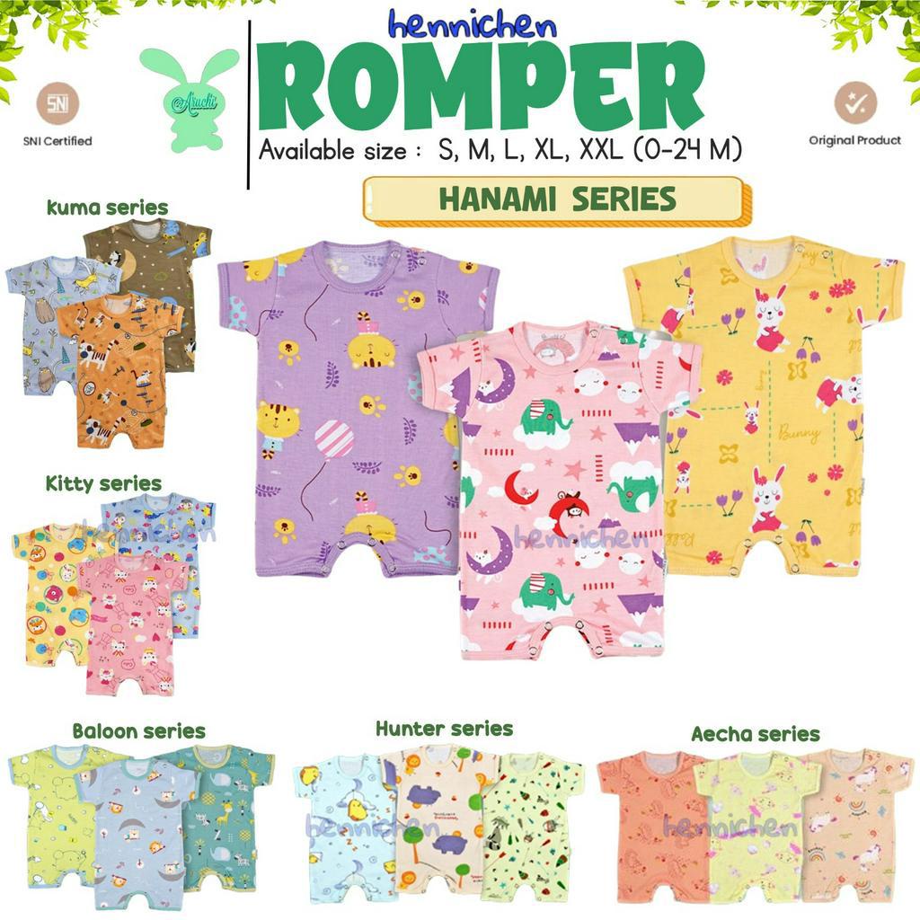 Aruchi S M L Jumper ( Romper ) Hanami / VELVET NB Pendek Parade