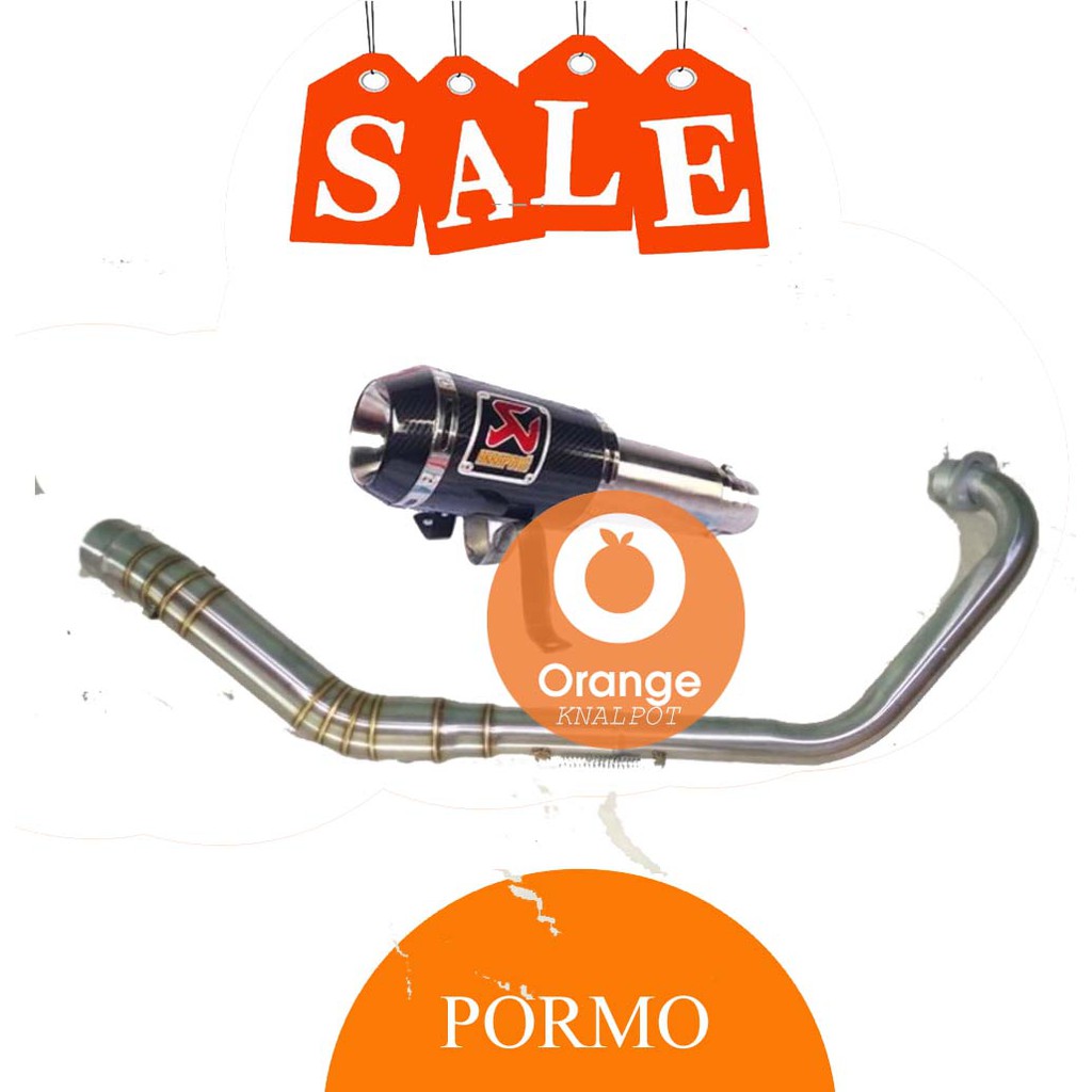 Knalpot Racing Semi Stainles Akrapovic GP M1 Karbon Yamaha R15 v3 2017 / R15 old / Xabre