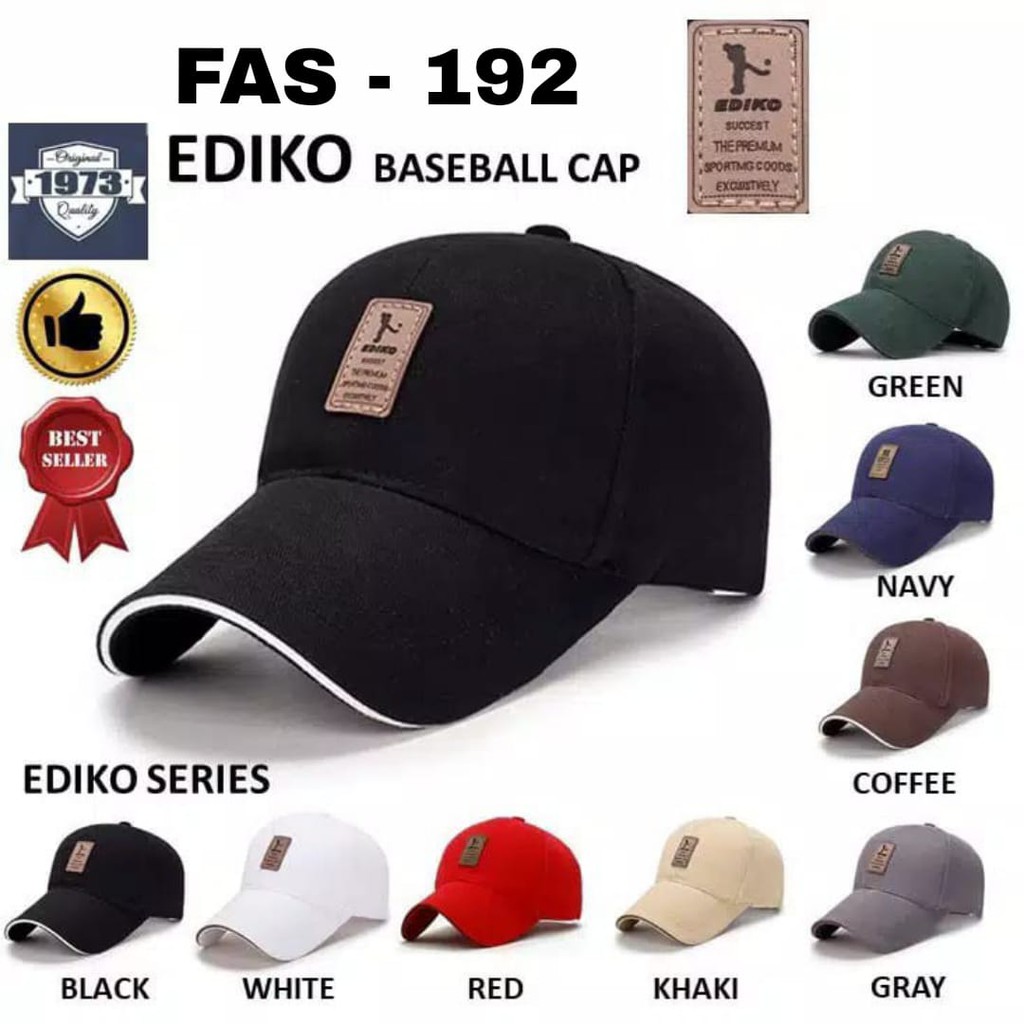 Baseball cap : EDIKO - Topi baseball topi golf topi pria impor - FAS - 192