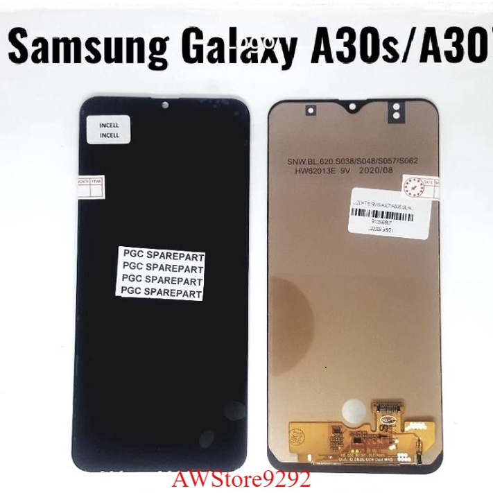 Layar Sentuh LCD TS Touchscreen Fullset Samsung A30S A307 OLED2 BLACK