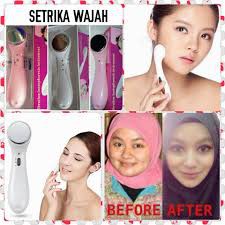 Setrika Wajah Face Massager Skin Care Kecantikan Kulit Muka Alami Salon Awet Muda Anti Penuaan Dini