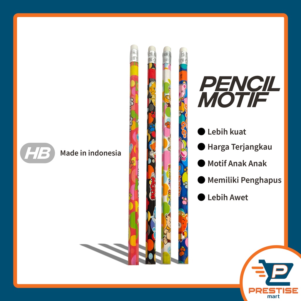 

PENSIL HB FANCY ERASER 12 PC - Pensil HB Karakter Perlengkapan Anak Sekolah Pensil Motif Lucu Murah Alat Tulis Kantor