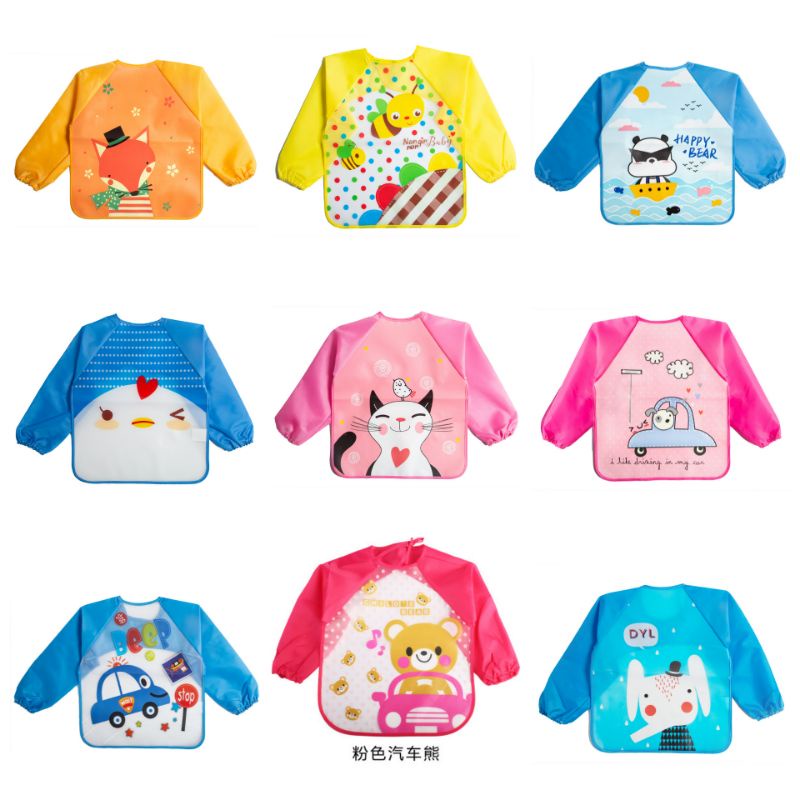 celemek bayi plastik/slabber anak/slabber/bibs/slabber model baju plastik