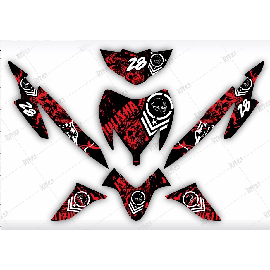 Jual DECAL STICKER DEKAL STIKER STRIPING CUSTOM MOTOR HONDA VARIO 2008