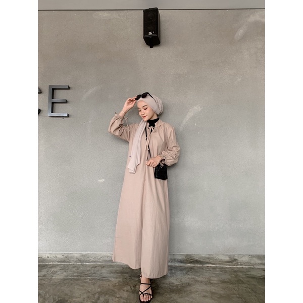 BEFAST - ZRX OOTD Dress SALINA / LYLA DRESS / LongDress Wanita Keluaran Terbaru / Outfit Wanita Muslimah / Dress Kekinian Remaja ABG / Pakaian Wanita Kondanga/Pesta / Dress Maxy lengan Serut Panjang / Fashion Wanita Modis / Dress Polos Formal / Trendy