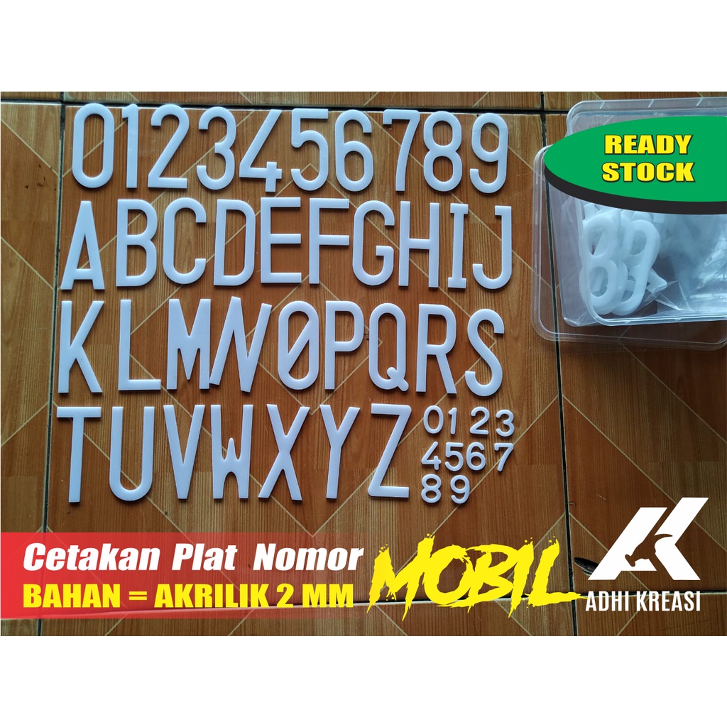 CETAKAN PLAT NOMOR MOBIL / PLAT NOMOR AKRILIK / AKRILIK PLAT MOBIL/ MAL PLAT NOMOR/ USAHA PLAT NOMOR
