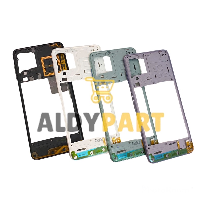 Bezel Tulang Tengah Rangka Tutup Mesin Samsung Galaxy A22 4G - A22 5G Original