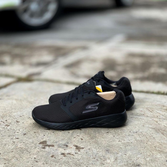 SKECHERS GO RUN 600-REFINE BLACK HITAM SEPATU LARI ORIGINAL ASLI RUNNING pria wanita