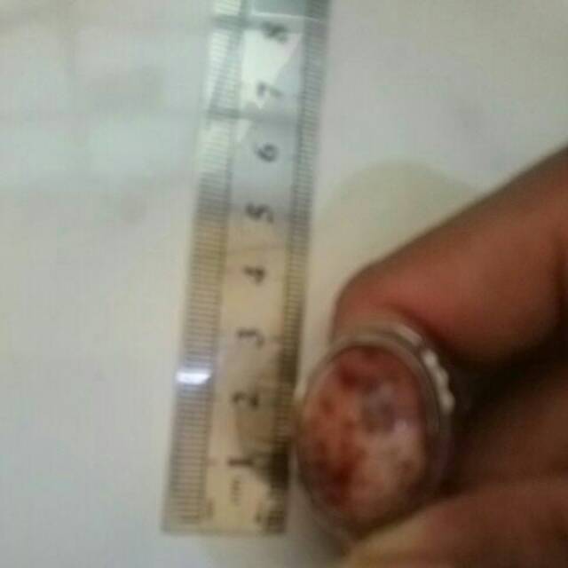 Batu akik motif kulit maung