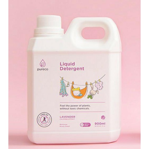 Pureco  Liquid Detergent 900ml - sabun Cuci Baju Aanak