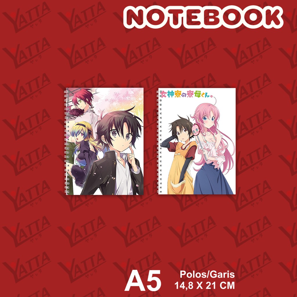 

Notebook Anime ukuran A5 14,6 cm x 21 cm Megami-ryou no Ryoubo-kun