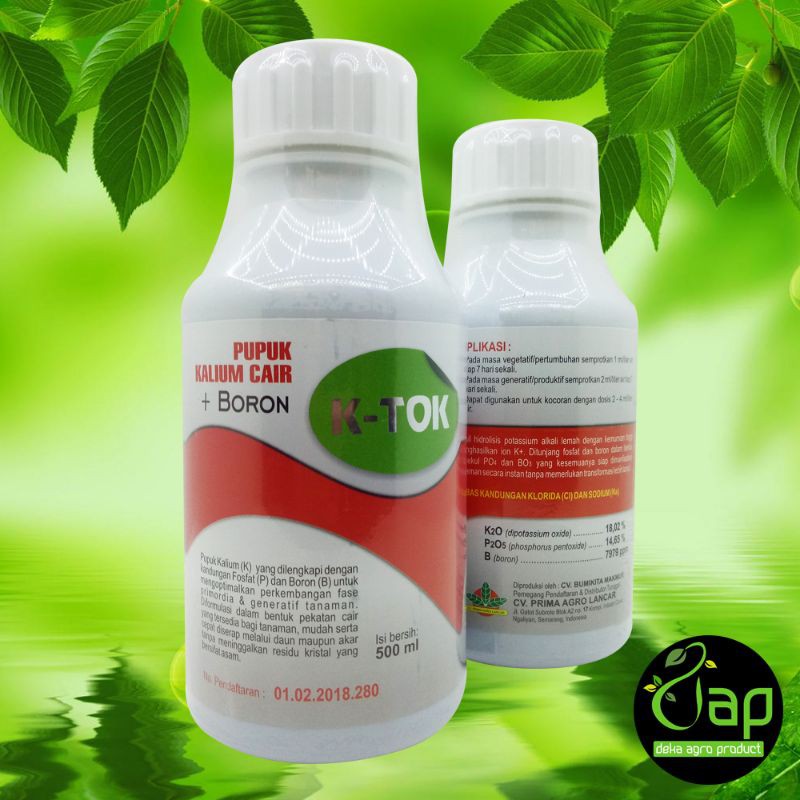 PUPUK KALIUM CAIR PLUS BORON K-TOK 500ML K TOK