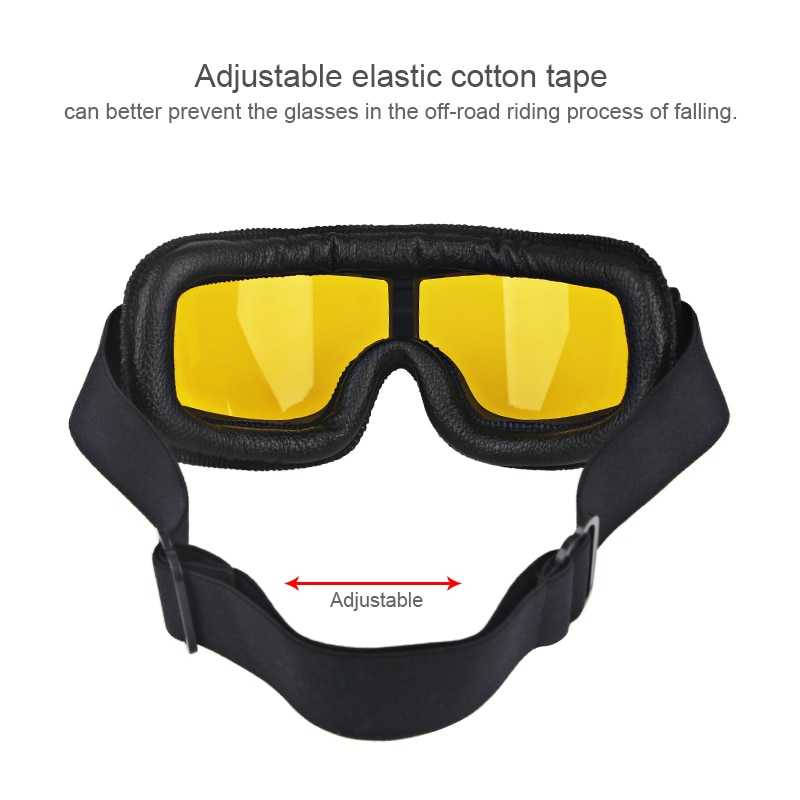 Kacamata Goggles Classic Vintage Harley UV Protection / Kacamata Google Gogle Gogel Googles Goggle Goggles Cross Trail Scoot Ski Snail /Kacamata Berkendara Motor Cross Cros Kros Klx Jpx Pria Laki Laki Anti Debu Retro Anti Silau Clasik Klasik Outdoor Spor