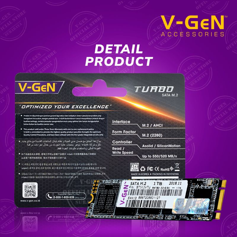 SSD V-GeN 1TB M.2 SATA VGEN