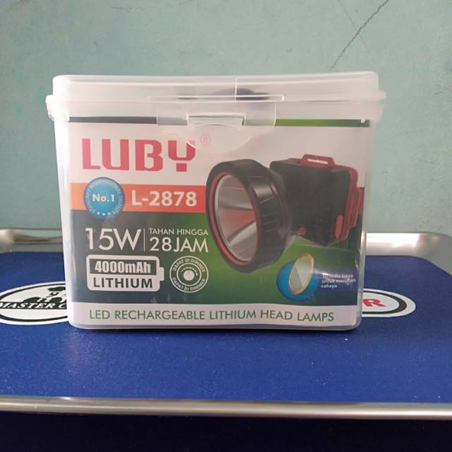 Senter kepala/Headlight merk LUBY L 2878 15 watt