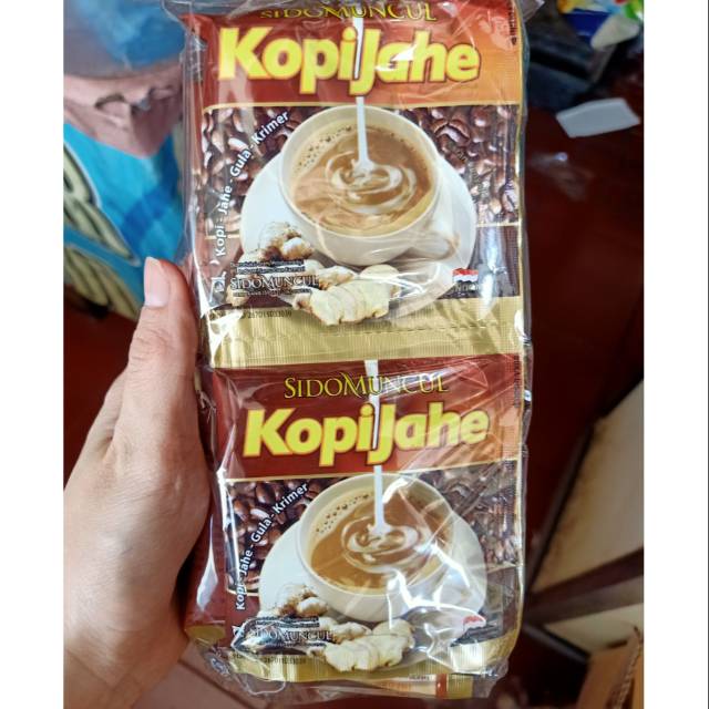 

Kopi jahe sidomuncul susu jahe coffee susu bubuk instant gula 1 renteng 10 sachet