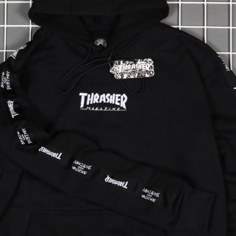 JAKET SWEATER HOODIE BS THRASHERR MAGAZINE UNISEX PREMIUM QUALITY