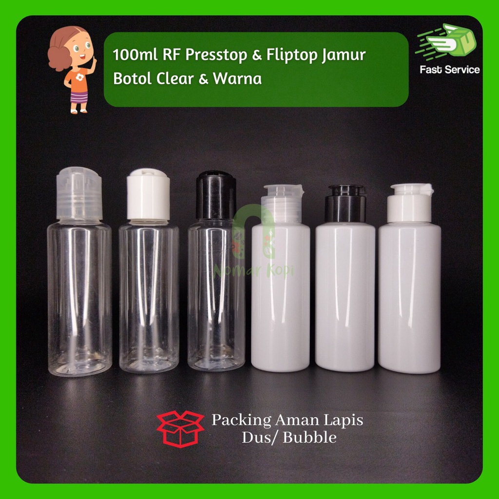 Botol 100ML BR Clear Presstop
