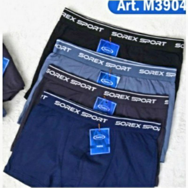 CELANA DALAM PRIA BOXER SOREX  M.3904.HARGA 1 BOX ISI 2=Biji