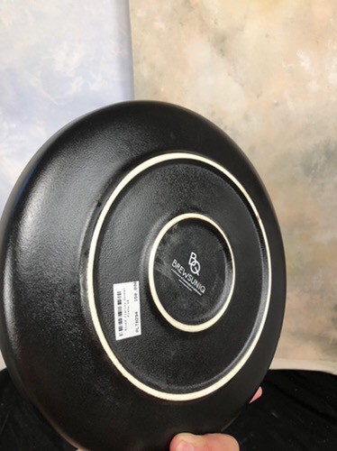 Brewsuniq - Brewsuniq Black Clarity Dinner Plate Keramik Jepang Piring Makan [10 Inch] Black / Gold