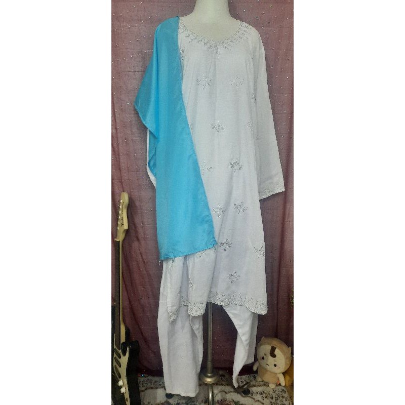 KURTI INDIA PUTIH JUMBO