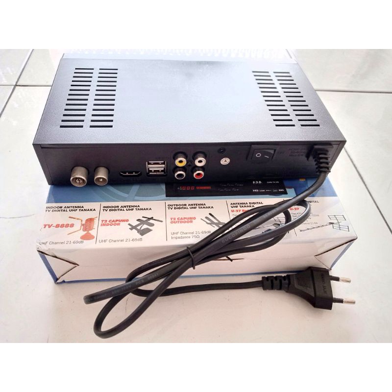 STB Set Top Box DVB T2 siaran TV digital Receiver Tuner