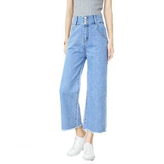  Celana  Panjang Model Longgar  Lebar High Waist Gaya Cowboy 
