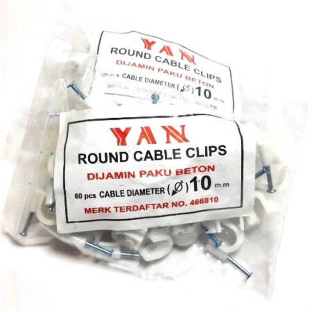 Klem Kabel Paku Beton 10mm