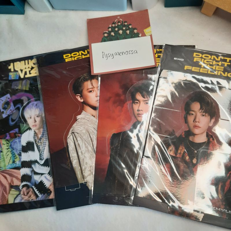 HOLOGRAM STANDEE EXO DFTF HOLO ONLY 1 BILLION VIEWS CHANYEOL BAEKHYUN KYUNGSOO