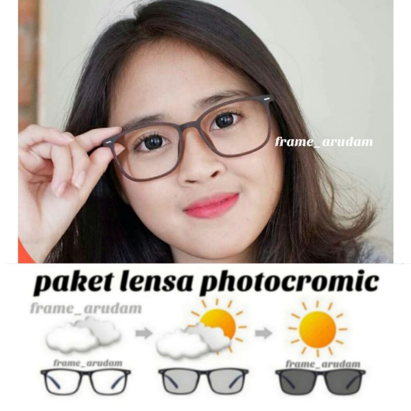 KACAMATA 8023 PHOTOCROMIC | frame antiradiasi | kacamata fashion | kacamata wanita | kacamata pria
