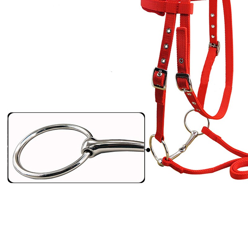 Adjustable Horse Riding Equipment Halter Horse Bridle With Bit And