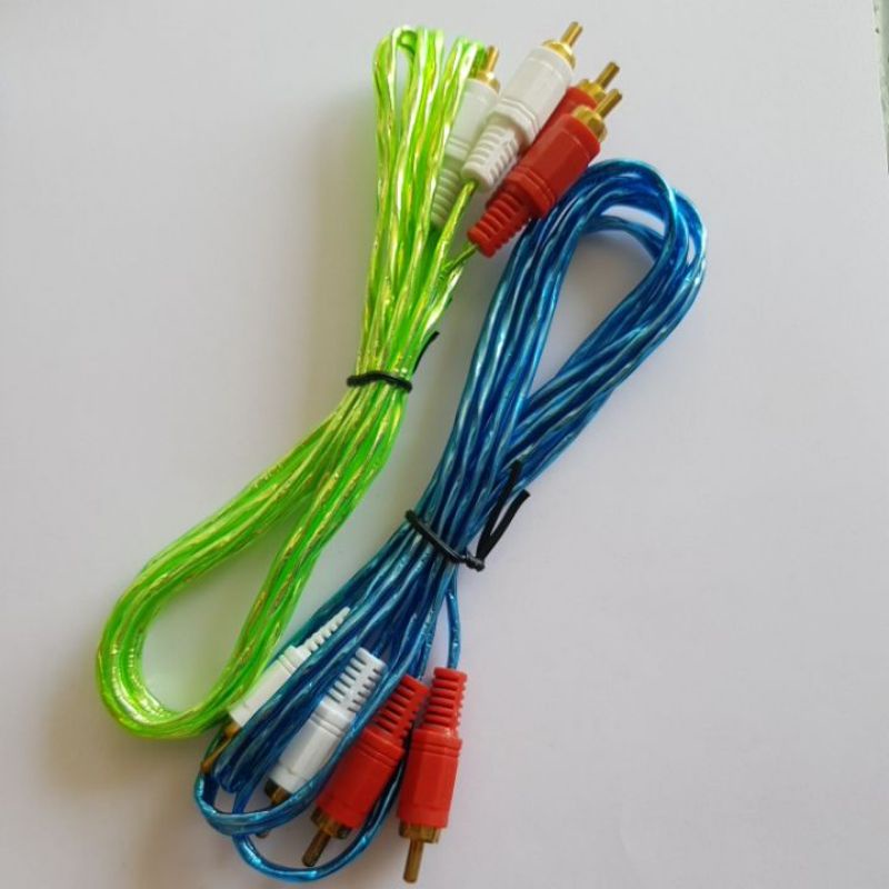 Kabel RCA 2 ke 2 - Jack Audio Cable L & R - Stereo - DVD, TV ke Speaker Aktif