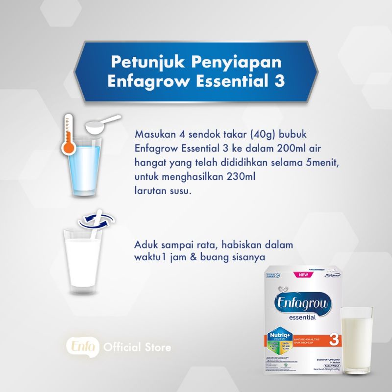 Enfagrow Essential 4 Susu Formula &gt;4 Tahun | 2x800g/1800g/3x800g