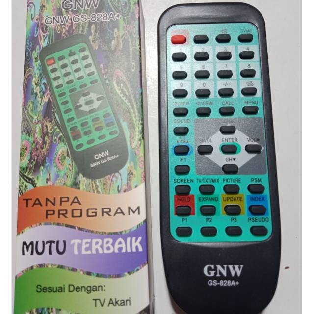 Remot tv akari tabung