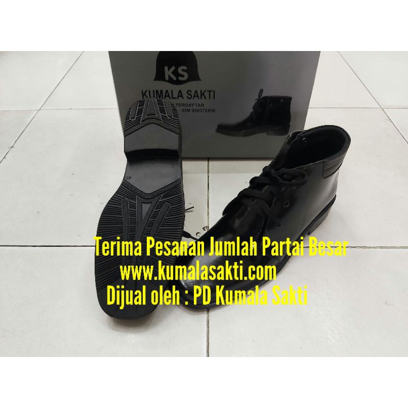 Sepatu PDH Tali Sleting Kulit Kilap Asli KS 092 | Sepatu PDH Polri | Sepatu PDH Satpam Security | Kaos Satpam |Kaos Polisi | Sepatu Sekolah Akmil Akpol |Sabuk Kopel Satpam | Sabuk Kopel Polisi